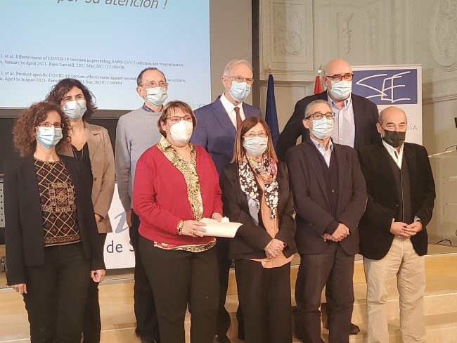 Ponentes de la V Jornada sobre Vacunación de la SEE